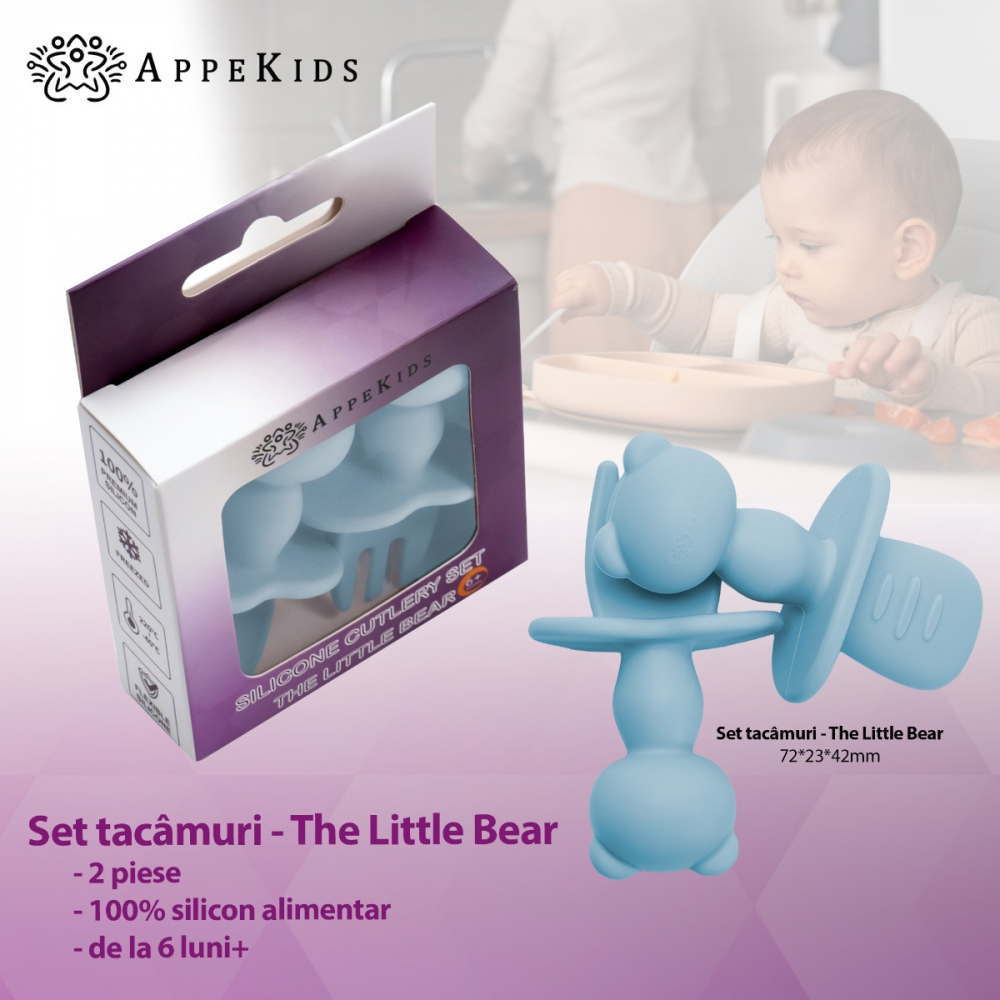 Set tacamuri silicon AppeKids The Little Bear - imagine 2