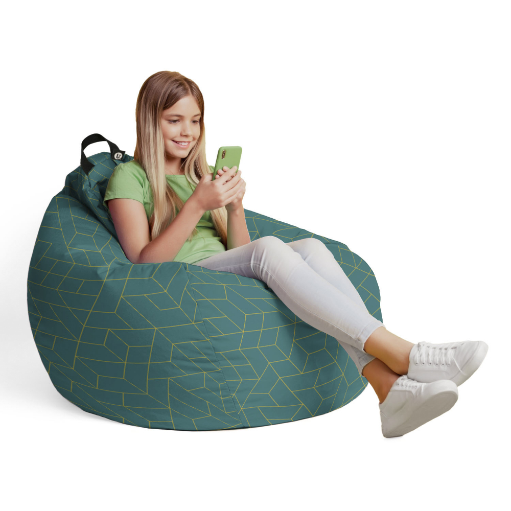 Husă Bean Bag Tip Para Turcoaz Inchi - imagine 4
