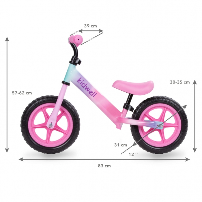 Bicicleta Kidwell Rebel Ombre 12 inch, 2.64 kg - imagine 4