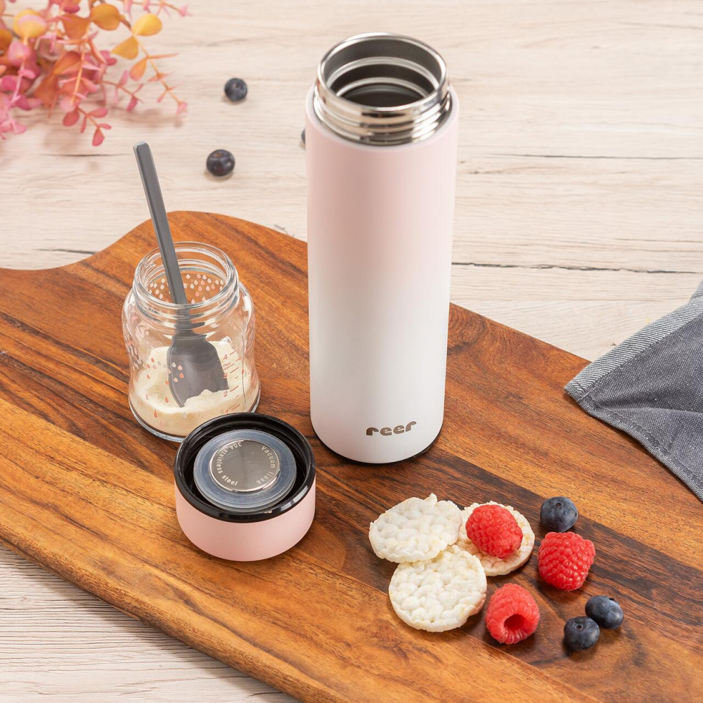 Termos vidat Reer 450ml Roz - imagine 6