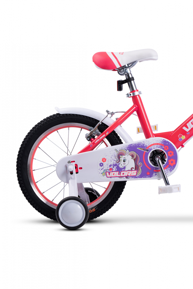 Bicicleta Velors Roz 18" | Primul Pas în Siguranță - imagine 3