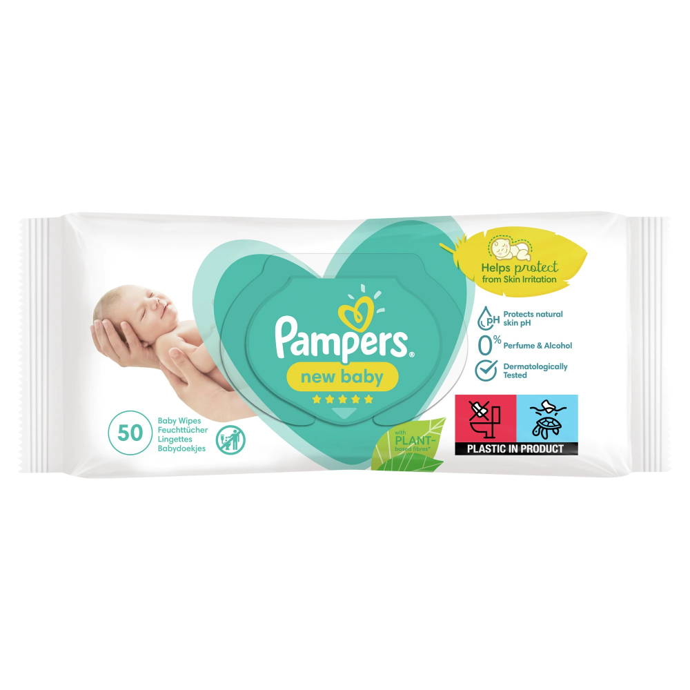 Servetele umede Pampers New Baby, 50 buc - imagine 4