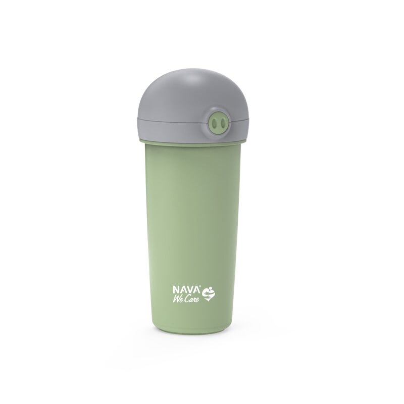 Sticla Nava 380ml Verde cu Pai BPA-Free - imagine 6