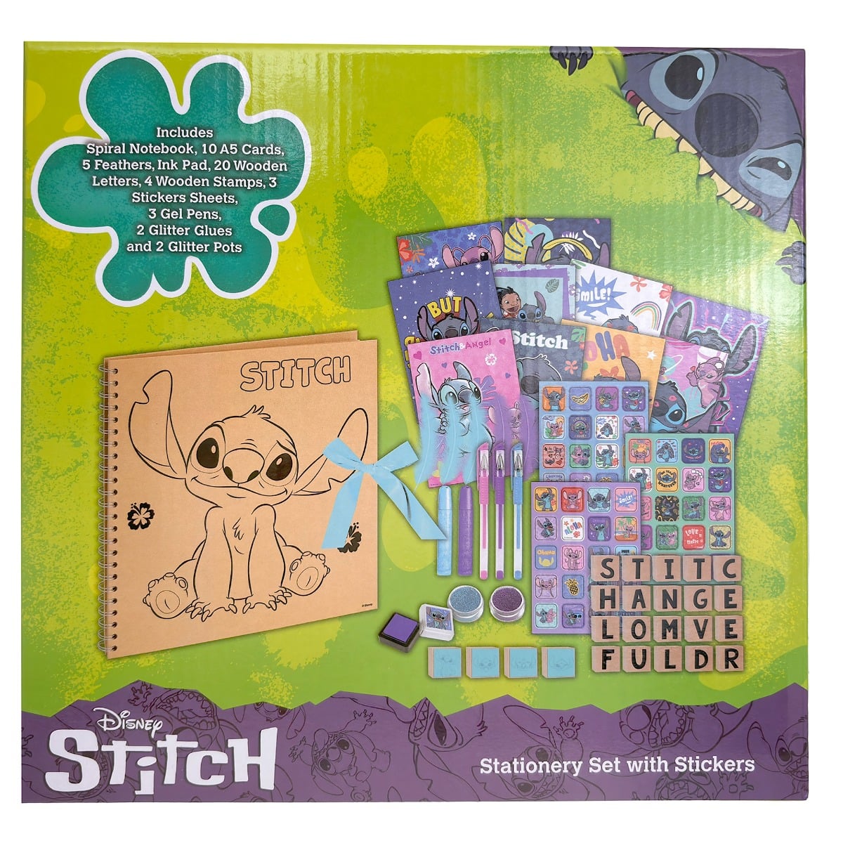 Set Creativ Disney Stitch cu Jurnal și Stickere