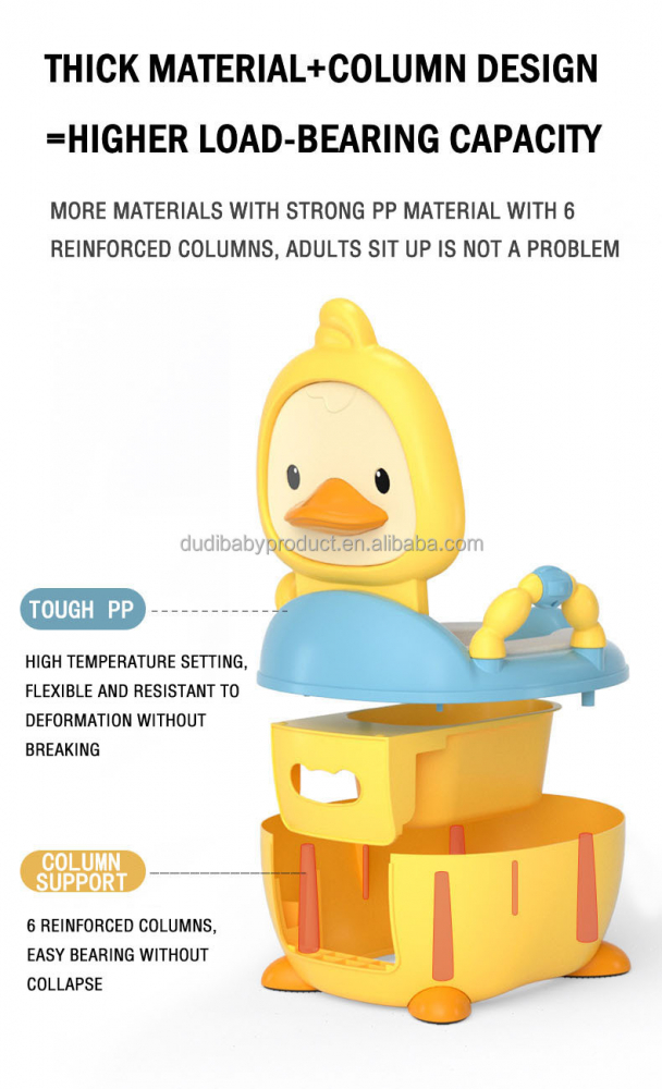 Olita Little Mom Yellow Duck cu Manere și Colac