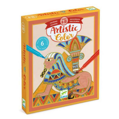 Set Creativ Djeco Egipt cu Contururi Aurii - imagine 4