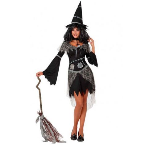 Costum Vrăjitoare Adult Atosa - Rochie, Pălărie și Colier