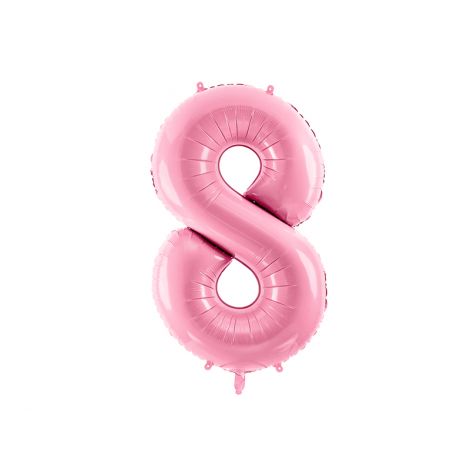 Balon Folie Cifra 8 Roz Party Deco | Decor Petrecere