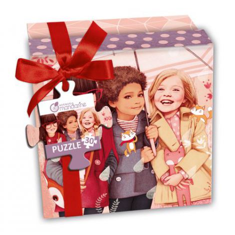 Puzzle Box Mandarine 30x30 cm cu Poster