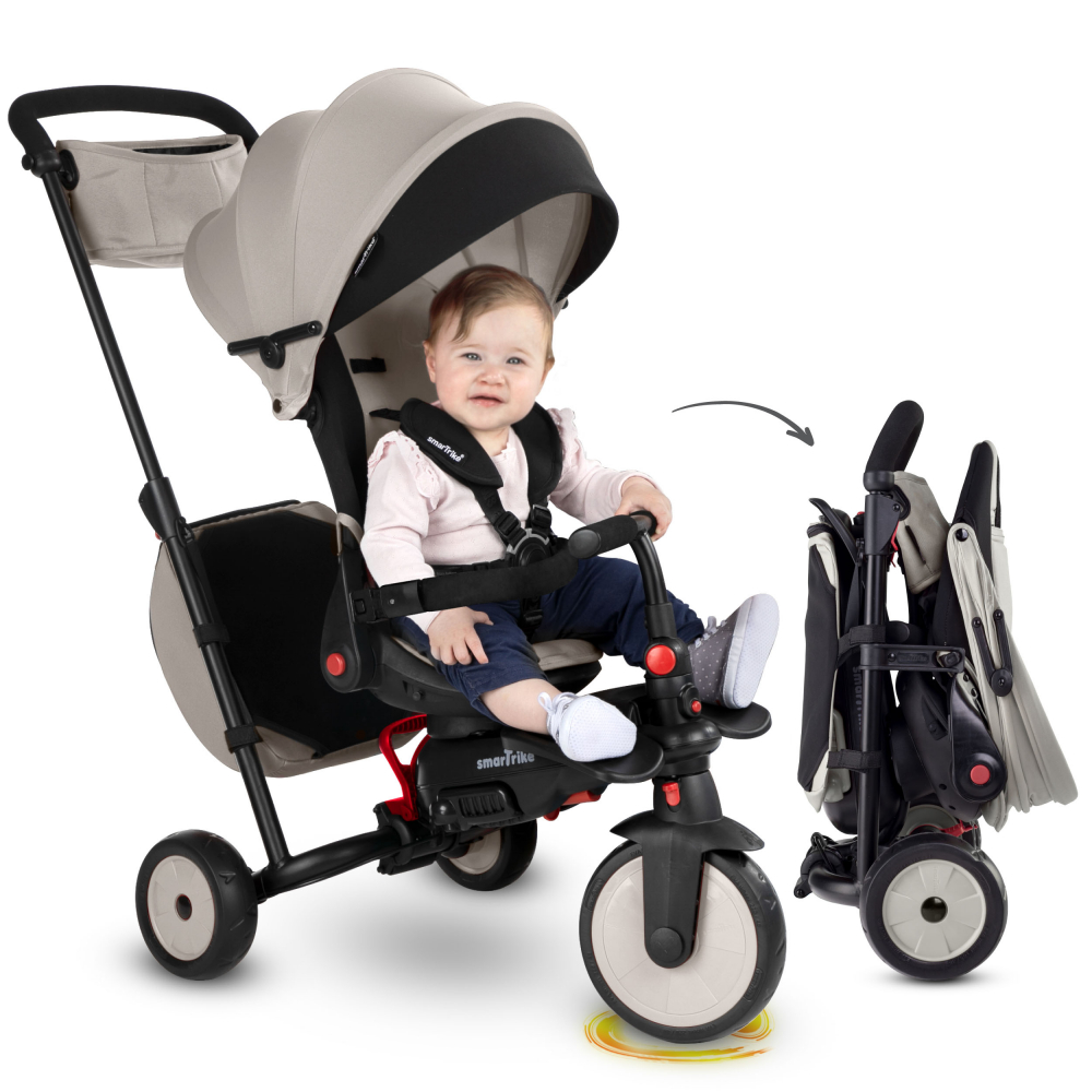 Smart Trike STR7 7-in-1 Ultrapliabil Gri, 6 Luni+ - imagine 2