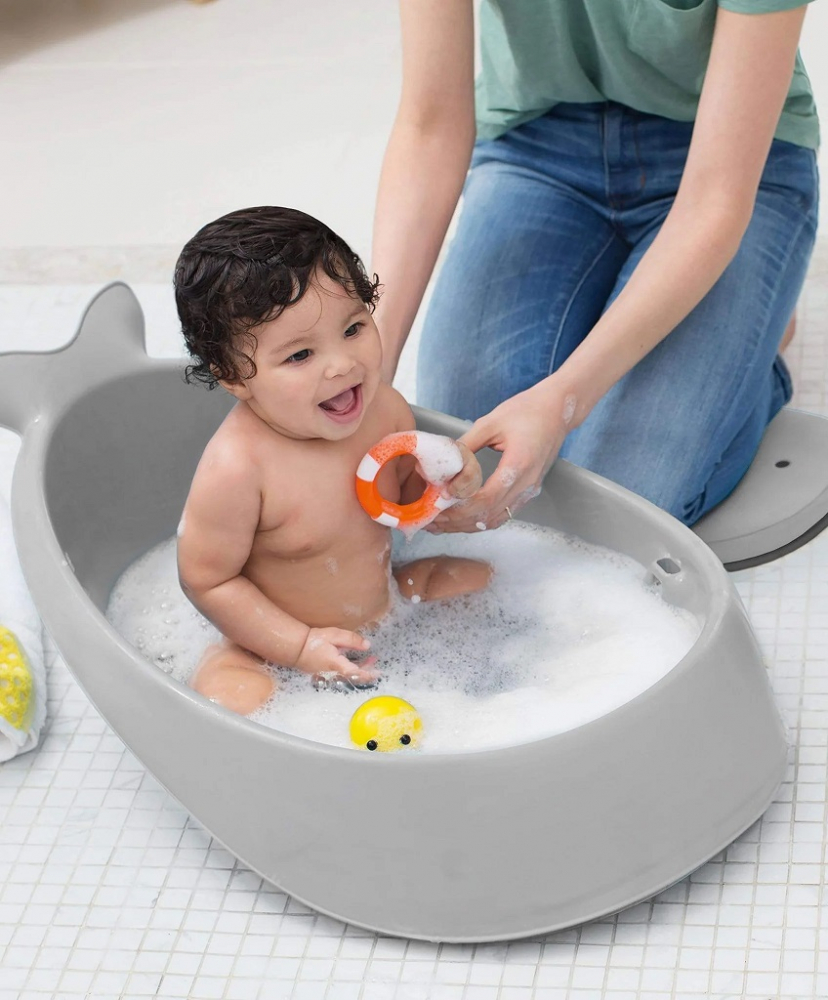 Cadita Little Mom Whale - Baie Sigura Ergonomica - imagine 2