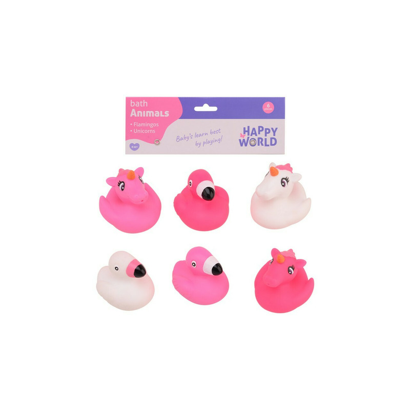 Jucării Baie Happy World Flamingo și Unicorni