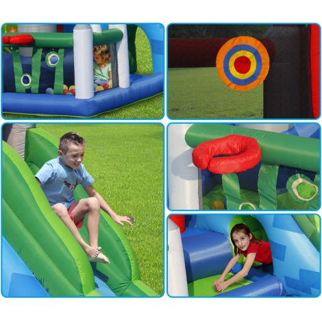 Castel Gonflabil Happy Hop Big House | 6 Zone de Joaca - imagine 6