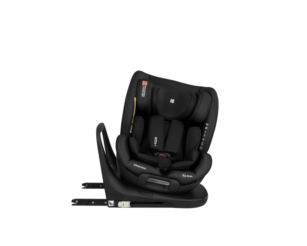 Scaun Auto Kikkaboo i-View i-SIZE, Isofix, Negru - imagine 7