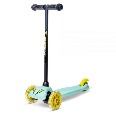 Trotineta Neon Bolt Green cu 3 Roti LED
