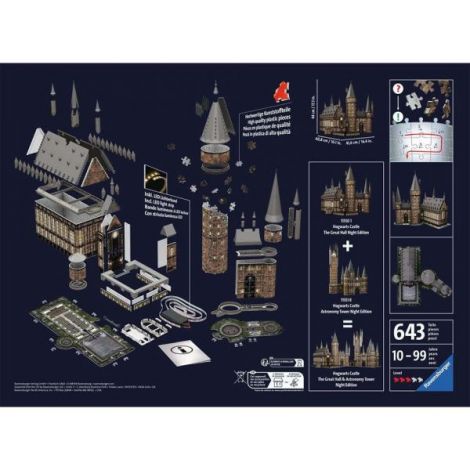 Puzzle 3D Harry Potter LED Ravensburger 540p - imagine 3
