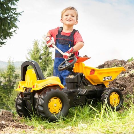 Tractor Rolly JCB Dumper cu Pedale și Remorcă - imagine 3