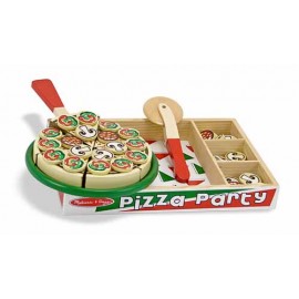Melissa&Doug Pizza Party Set Lemn - imagine 3