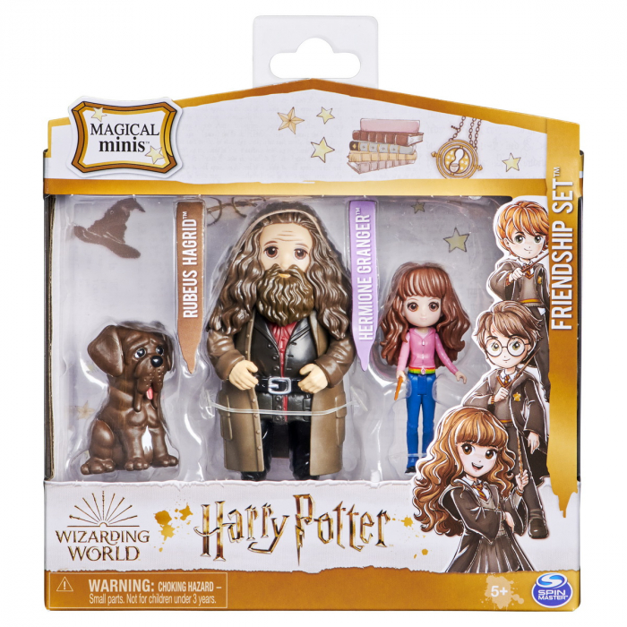 Set 2 Figurine Harry Potter Hagrid & Hermione