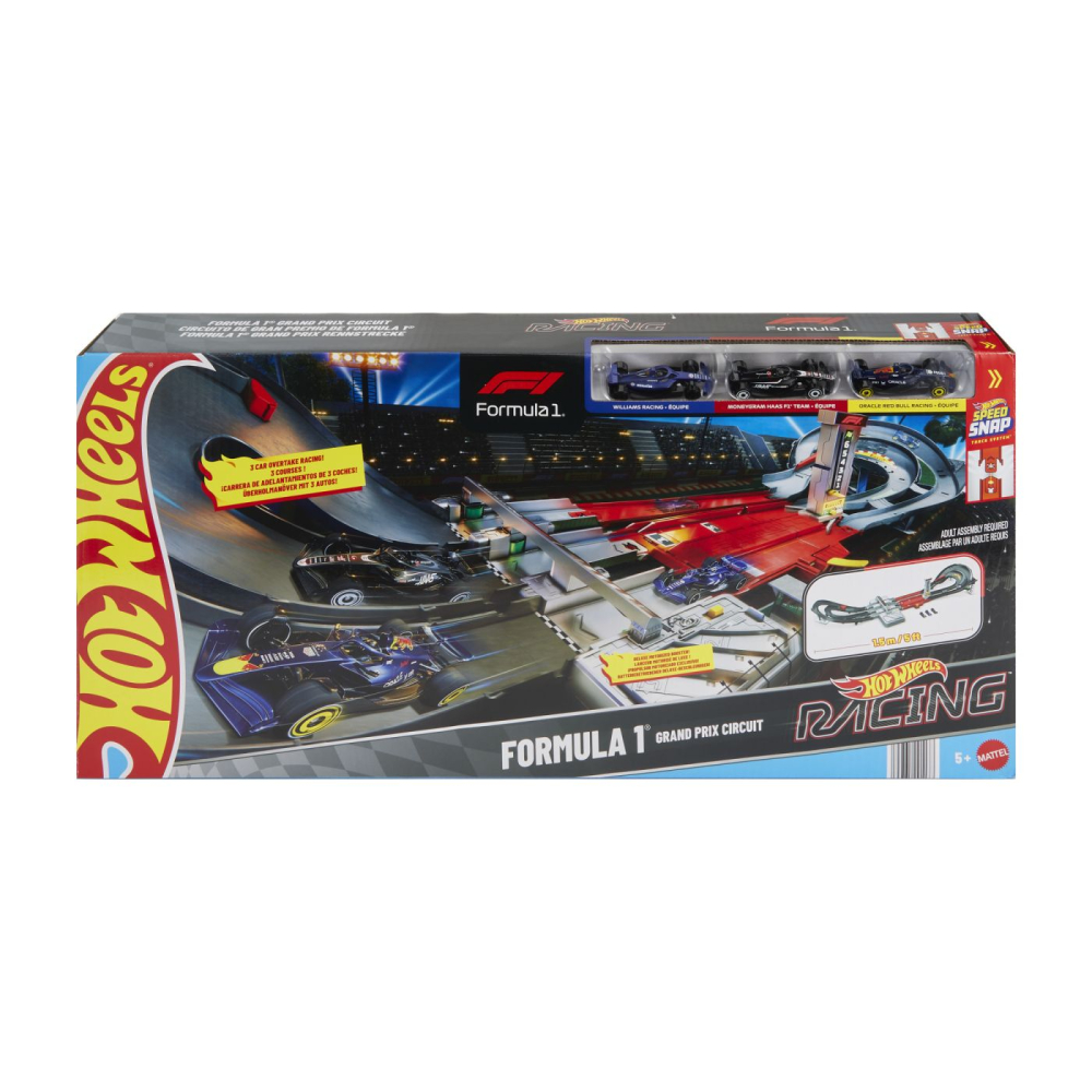 Hot Wheels Formula 1 - Circuit cu 3 mașinuțe