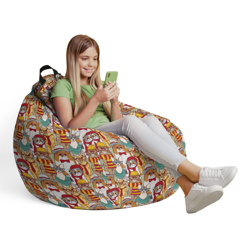 Husa Bean Bag Para L, Updeco, Reversibilă - imagine 4