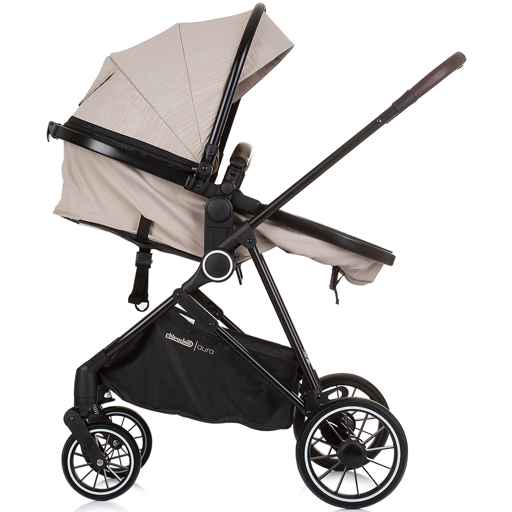 Carucior Chipolino Aura 2 in 1, Macadamia, Reversibil - imagine 4