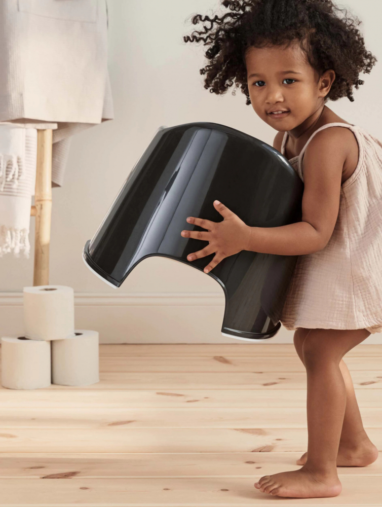 Olita BabyBjorn BlackWhite, confortabilă și stabilă - imagine 5