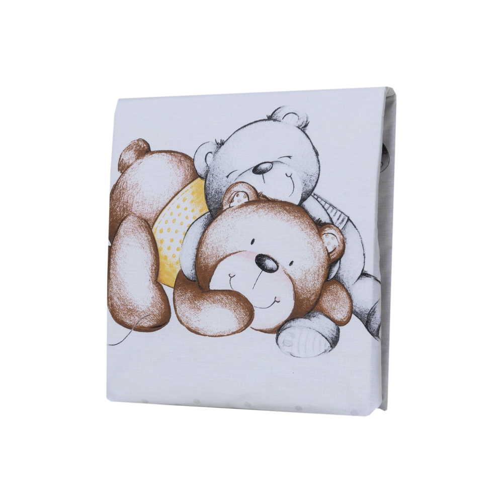 Cearceaf Bebe Royal Bumbac 120x60 Teddy BearHearts