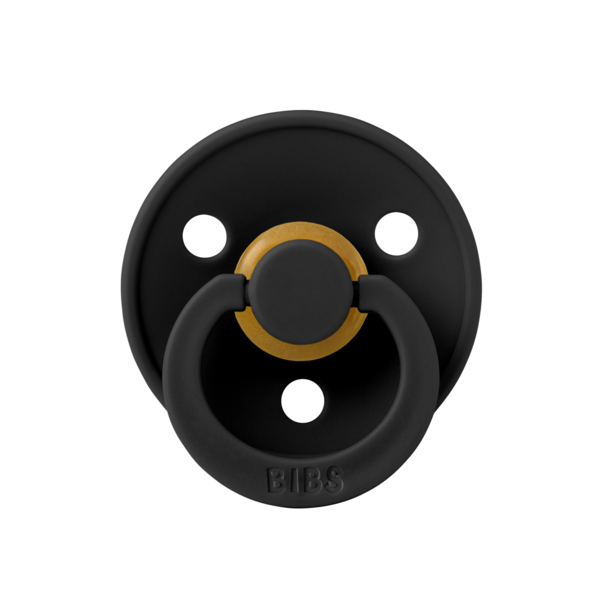 Suzeta Bibs Colour Latex, Tetină Rotundă, 6 Luni+, Black - imagine 4