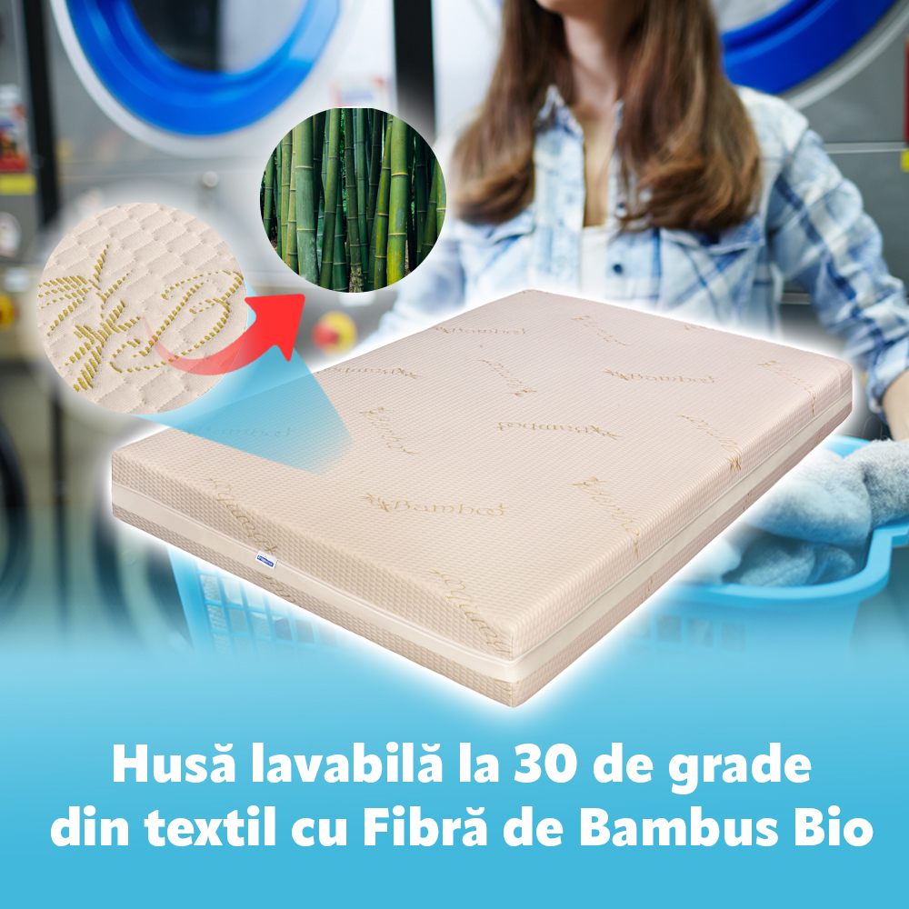 Saltea Ortopedica Bio Bambus 110x190 cm Ortopedicus - imagine 8