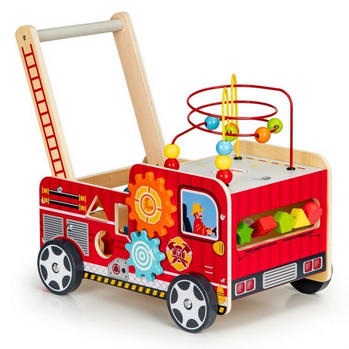 Antemergător Ecotoys cu Blocuri din Lemn