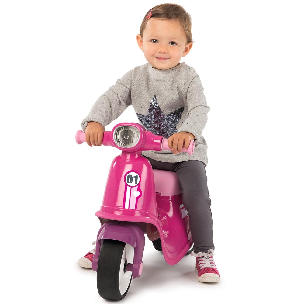 Smoby Scooter Pink, Fără Pedale, 1.5 Ani - imagine 4