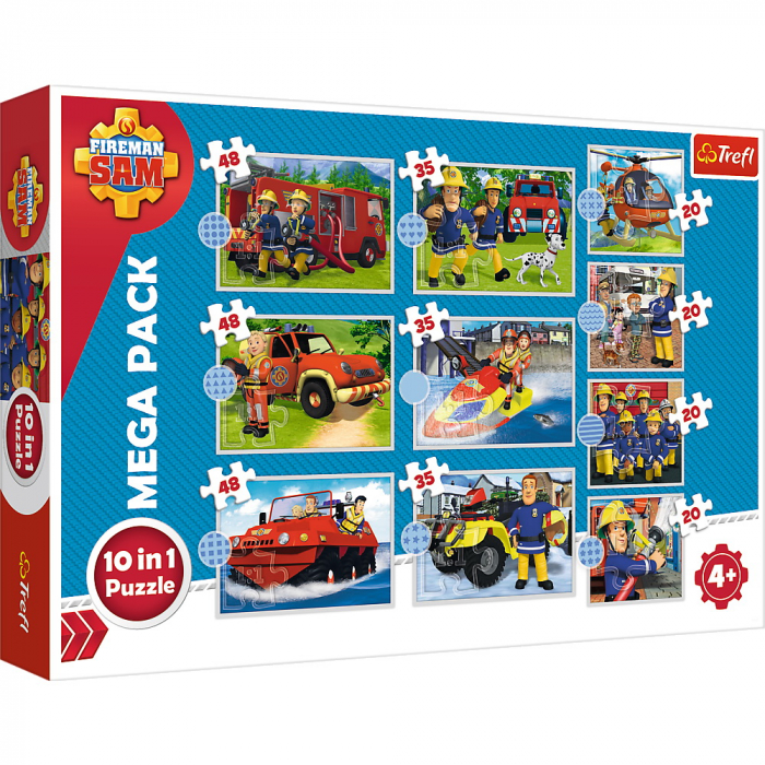 Puzzle Trefl 10in1 Pompierul Sam