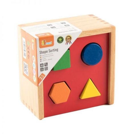 Forme Colorate Viga Toys - Jucarie Educativa din Lemn - imagine 3