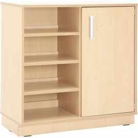Etajera Flexi D 6 rafturi, mesteacan - Moje Bambino - imagine 2