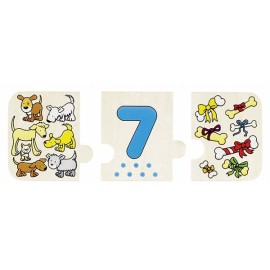 Puzzle Lemn Numere Goki | Autocorecție și Învățare - imagine 2
