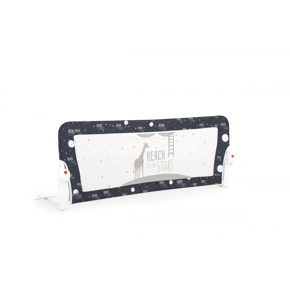 Bariera protectie pat Moni 120 cm Stars Black - imagine 3