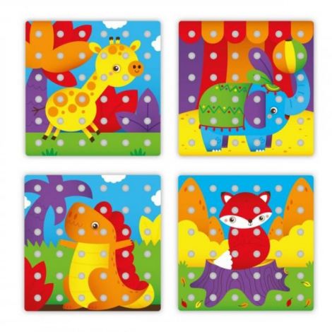 Jumbo Peggy Dinozaur Quercetti | Mozaic Creativ 2-5 ani - imagine 3