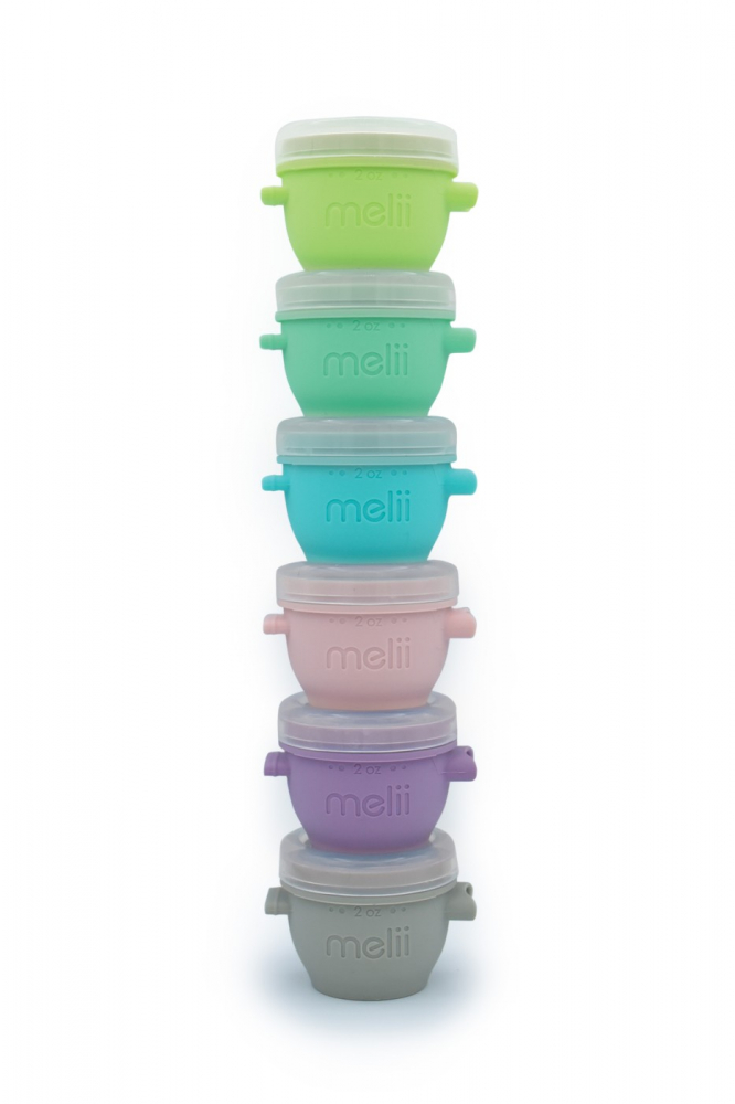 Melii Snapgo Set 6 Recipiente Silicon Portii