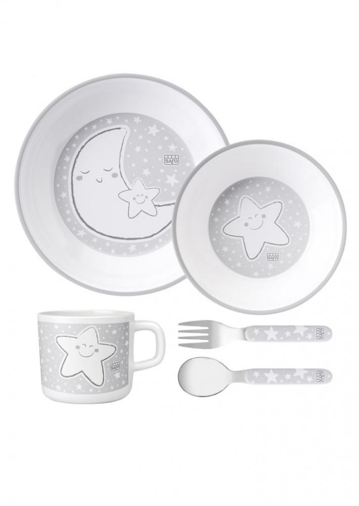 Set de masă 5 piese Stars Saro Baby - imagine 2