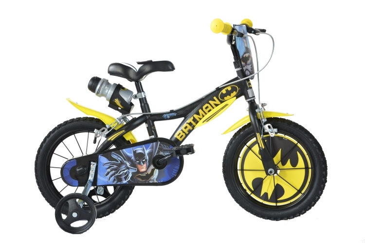 Bicicleta 14 Batman Dino Bikes cu Roți Ajutătoare - imagine 3