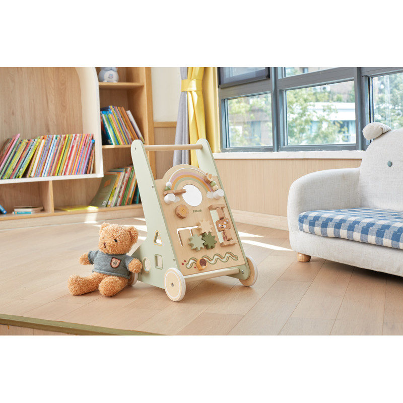 Antemergator PolarB Viga Montessori - Verde - imagine 4