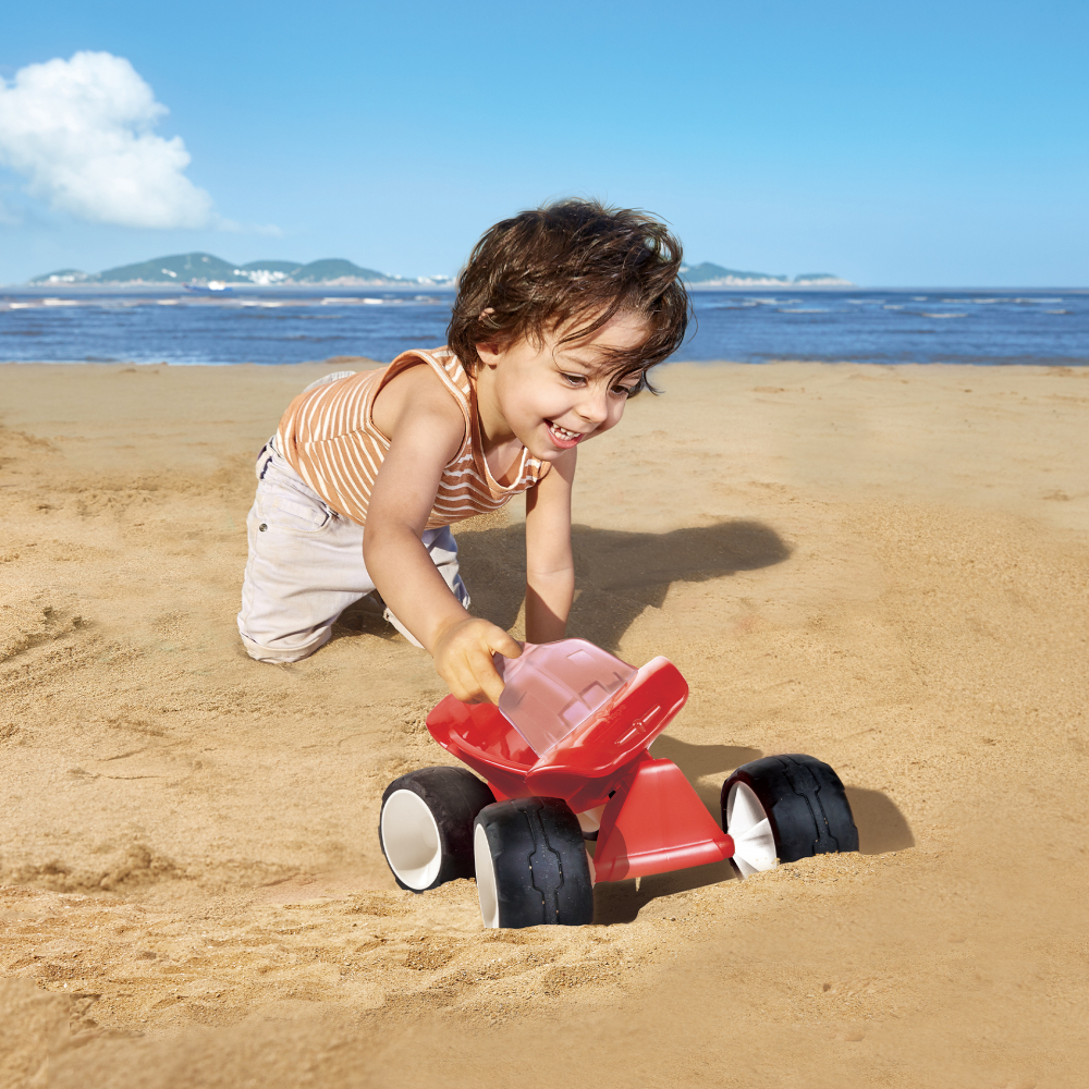 Hape Dune Buggy Rosu - Jucarie Plaja
