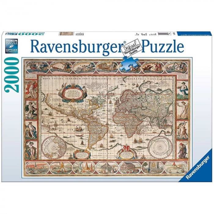 Puzzle Ravensburger Harta Lumii 1650