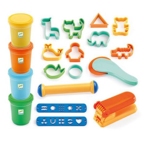 Set Modelaj Djeco Pop | Plastilină Colorată + Accesorii - imagine 3