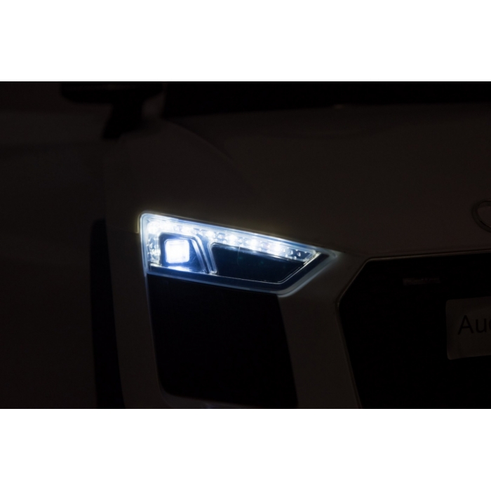 Mașinuță Electrică Audi R8 Alb 70W cu Telecomandă - imagine 6