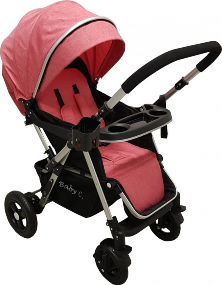 Baby Care PRO 511 Rosu - Carucior usor si practic