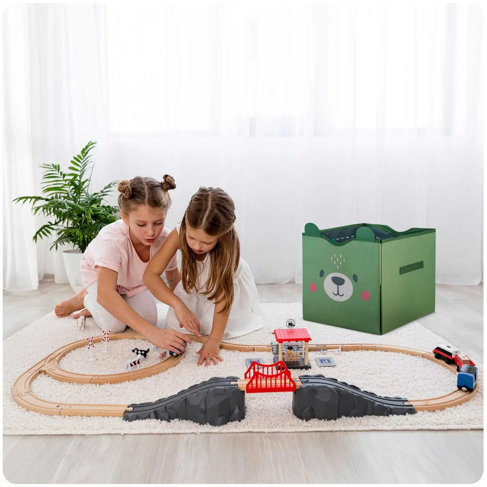 Cutie Depozitare Nukido Transformabilă în Covor Joacă - imagine 5