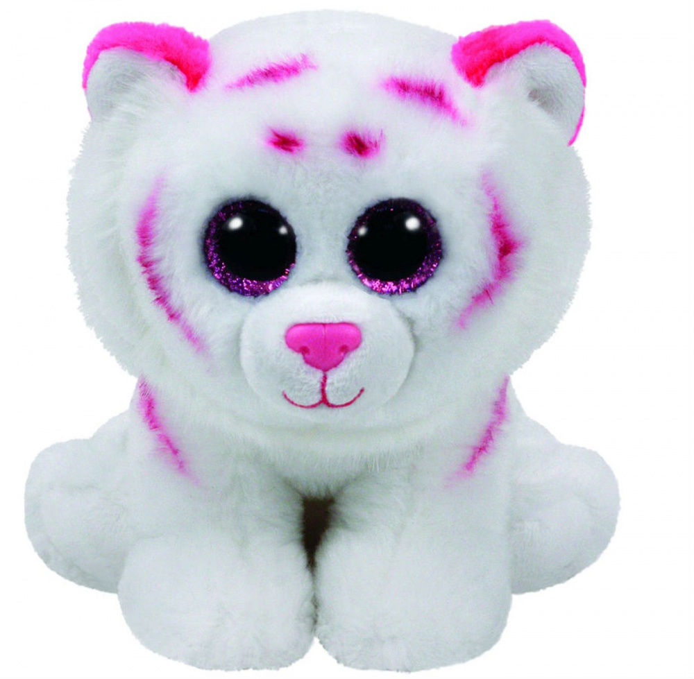 Tabor Tigru Alb Roz Beanie Babies Ty 24cm