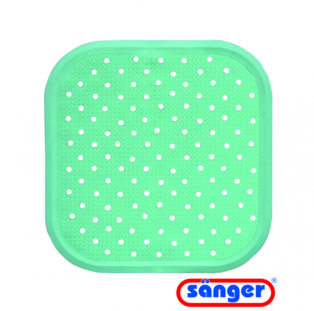 Covor Antiderapant Dus Sanger Verde Menta, 56x56 cm